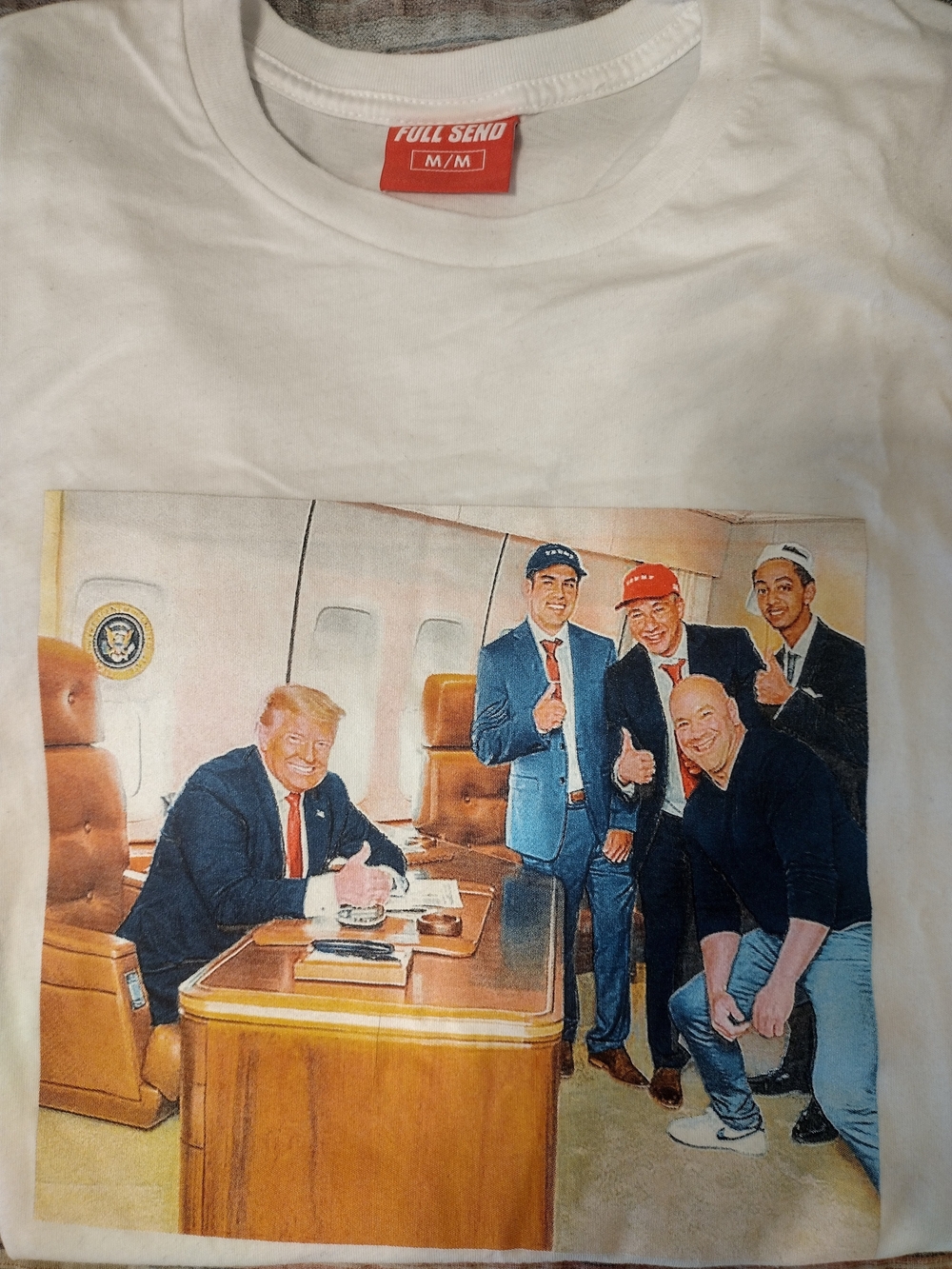 Full Send Trump Nelk Air Force 1 T-Shirt (M)